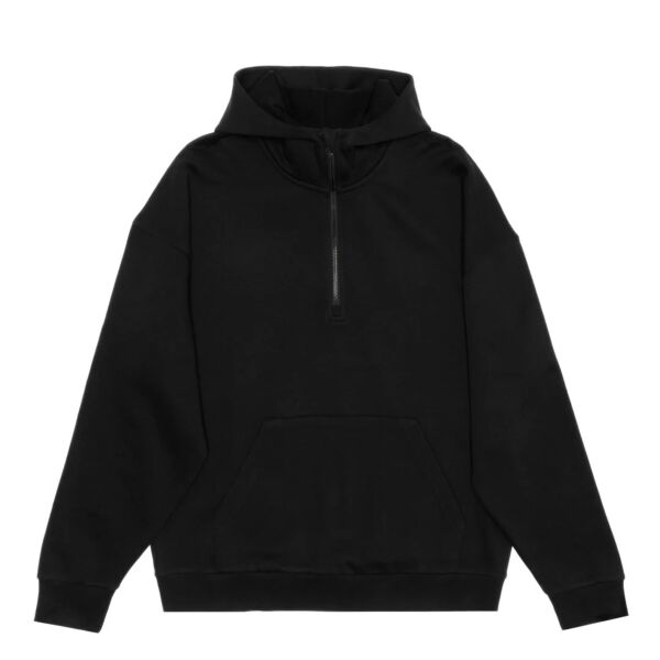 HERO-4220 Unisex Drop Shoulder 1/2 Zip Hoodie Thumbnail